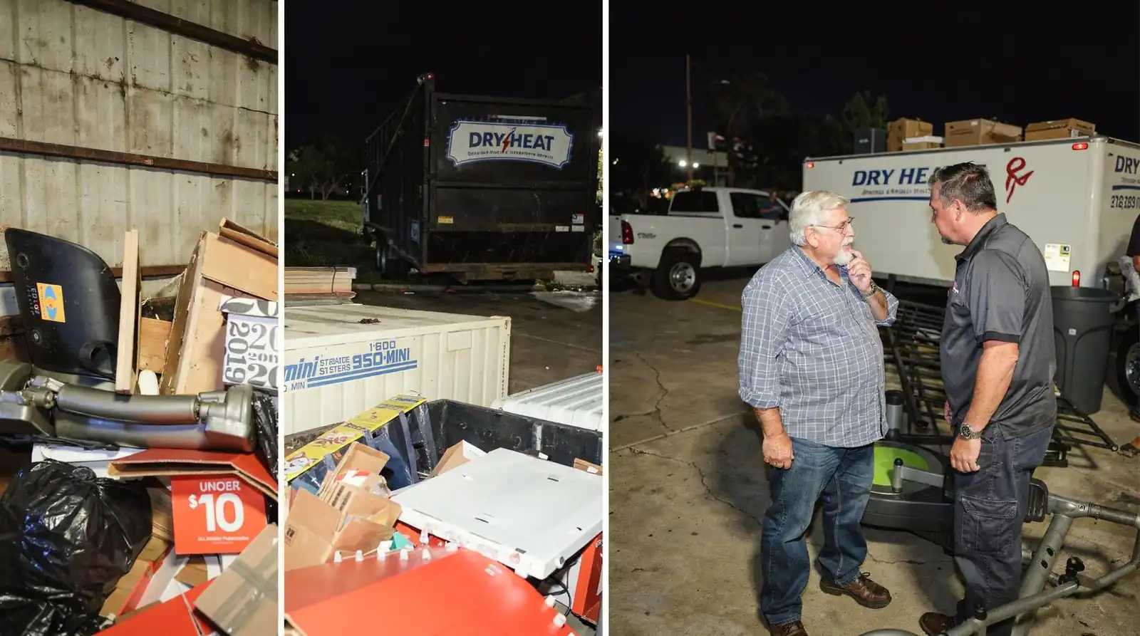 Sending photos of items to a removal team helps them understand the size