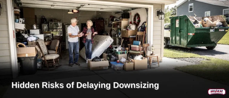 Persistent clutter in garages, patios, and storage areas is a practical sign it's time