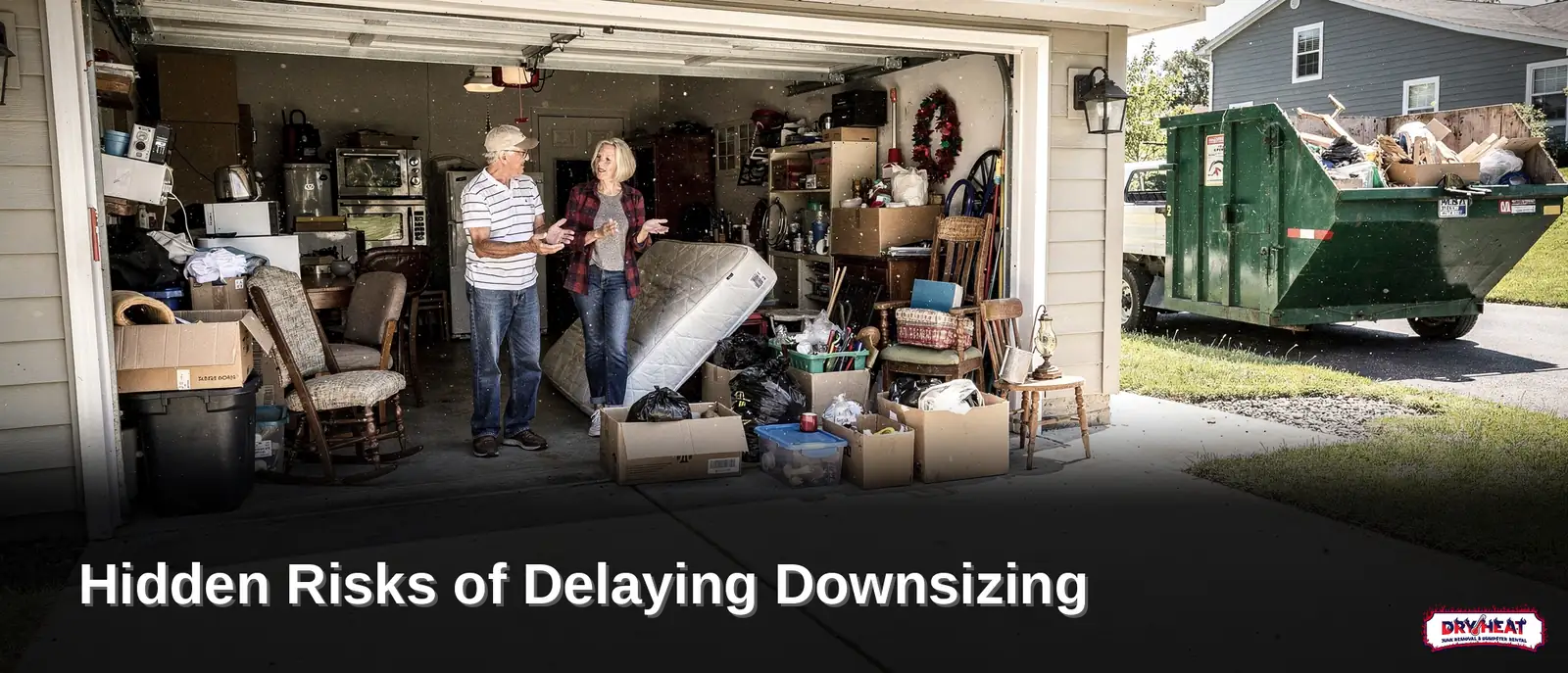 Persistent clutter in garages, patios, and storage areas is a practical sign it's time