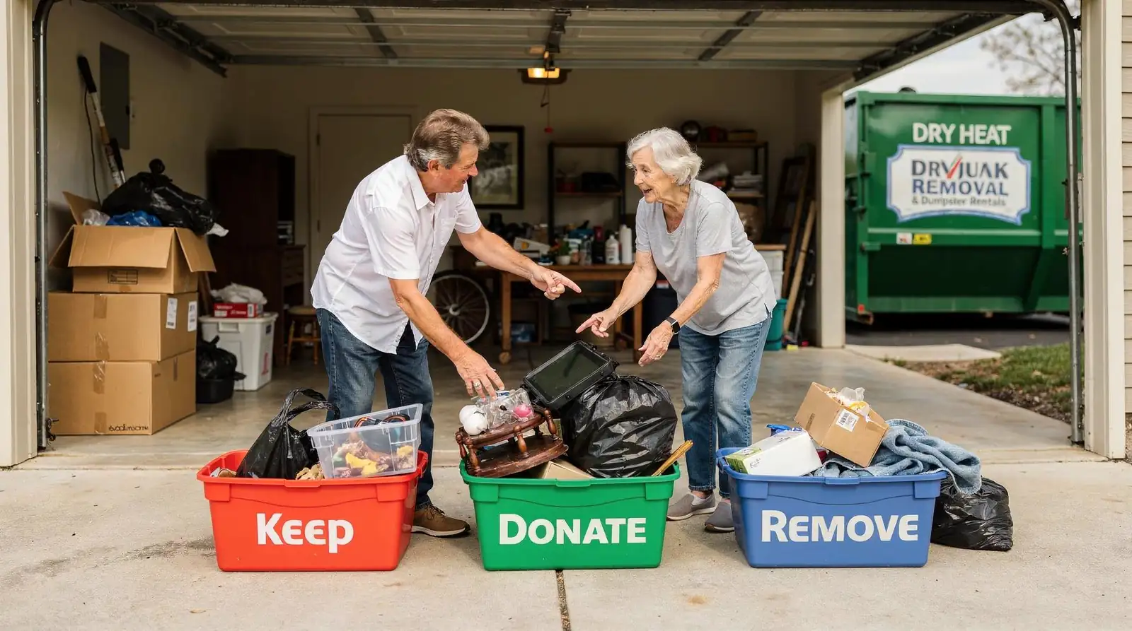 Adult children helping aging parents downsize can rely on no-rush appointments and help sorting keep