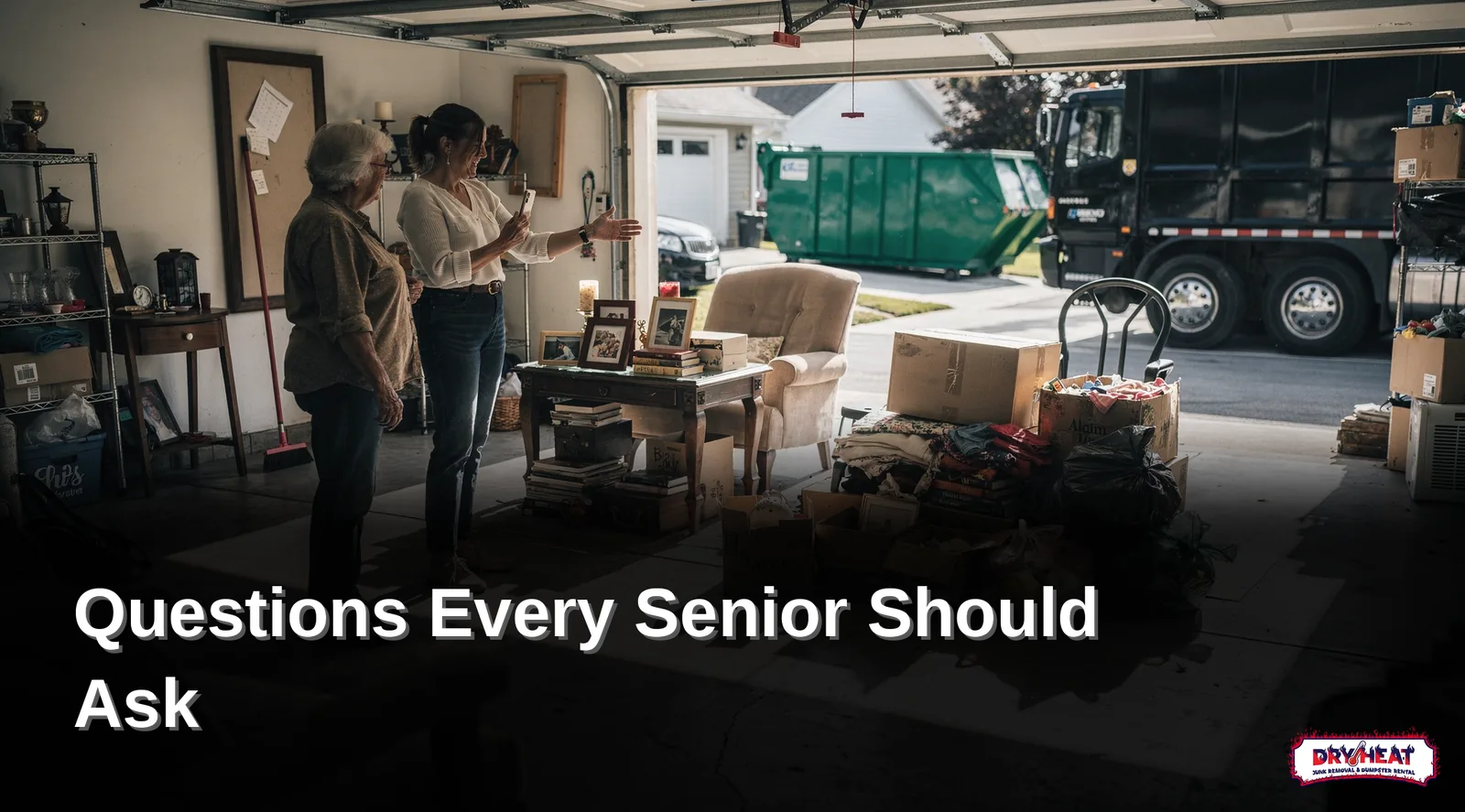 Sending clear photos of items to be removed speeds up an accurate quote for seniors