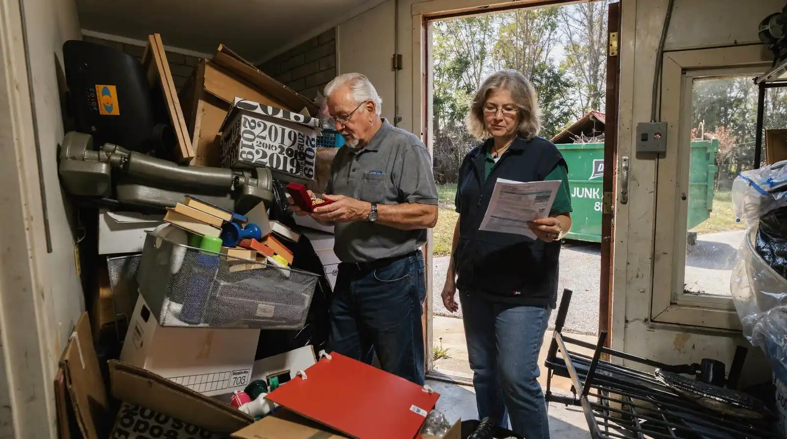 Sorting starts with a fresh look at the current living space to determine what's essential