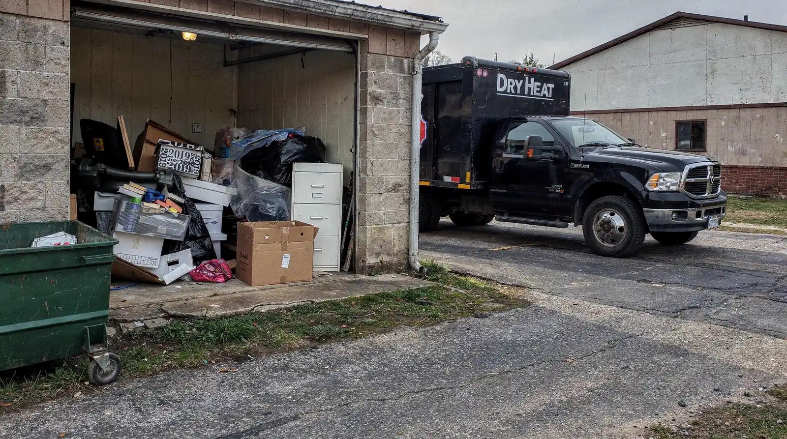 Furniture, appliances, mattresses, and bulk trash are all removed as part of a senior cleanout